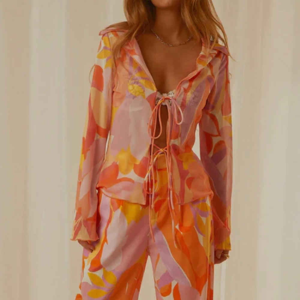 Peppermayo Parisian Balcony Tie Top